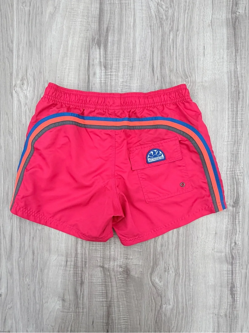 Sundek Iconik Taffeta Short Swimshorts With Elastic Waist - Men’s